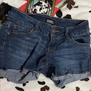 Celebrity Pink Dark Blue Jean Shorts